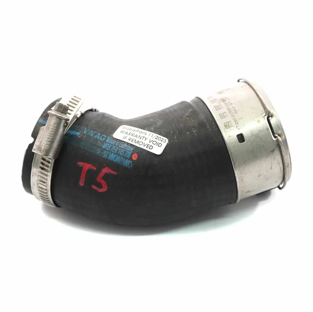Intake tubo flessibile per Volkswagen VW T5 Diesel Intercooler Turbo Air con numero di parte 7E0145708 Volkswagen VW T5 Diesel Intercooler Turbo Air Intake tubo flessibile - SKU 7E0145708 - Numero di parte 7E0145708