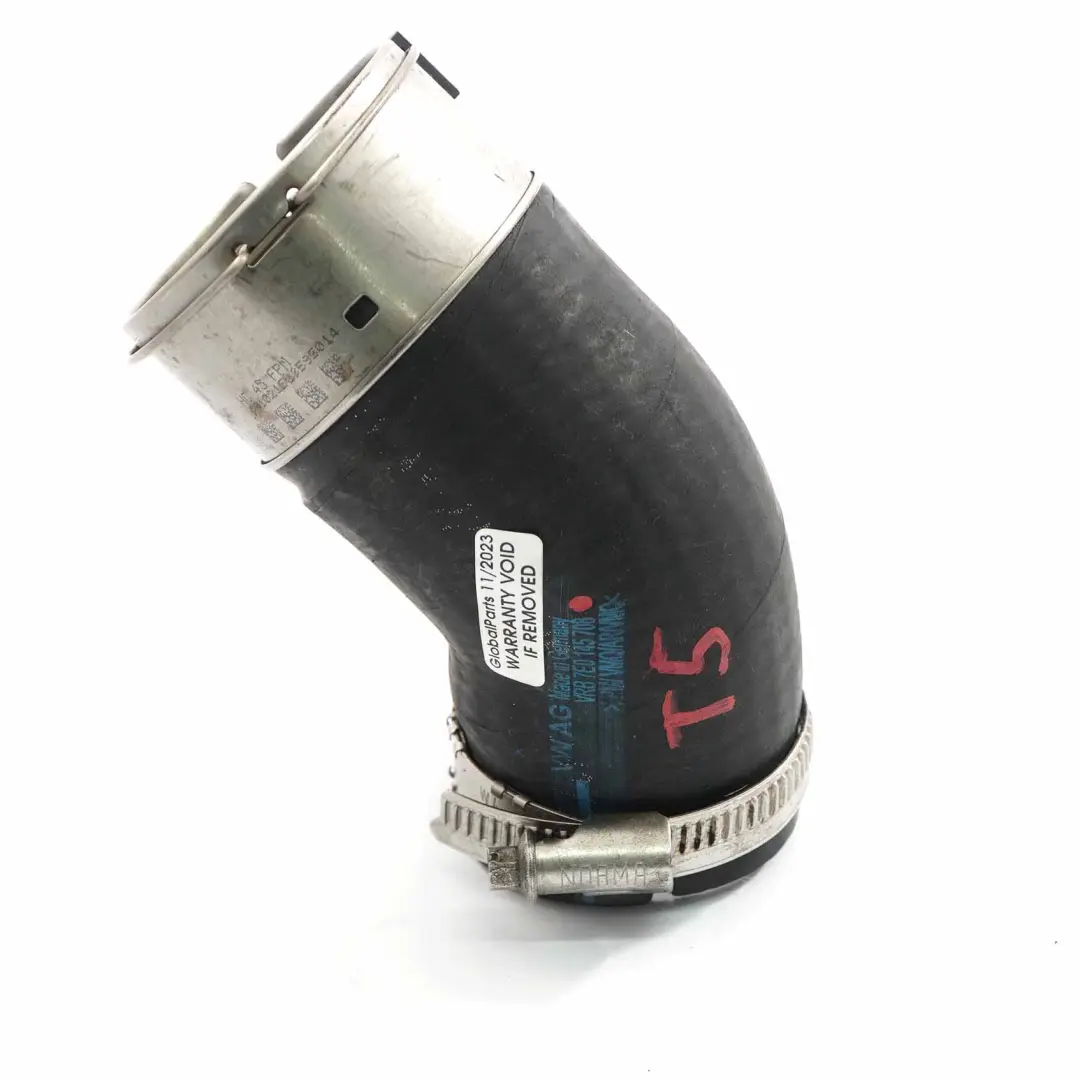 Volkswagen VW T5 Diesel Intercooler Turbo Air Intake Pipe Hose - SKU 7E0145708 - Part number 7E0145708