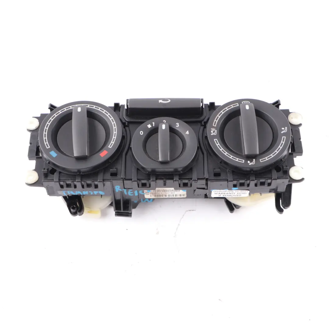Heater Climate Control Panel A/C Switch to Volkswagen Transporter T5 with Part number 7E0819045A9B9 Volkswagen Transporter T5 Heater Climate Control Panel A/C Switch - SKU 7E0819045A9B9 - Part number 7E0819045A9B9