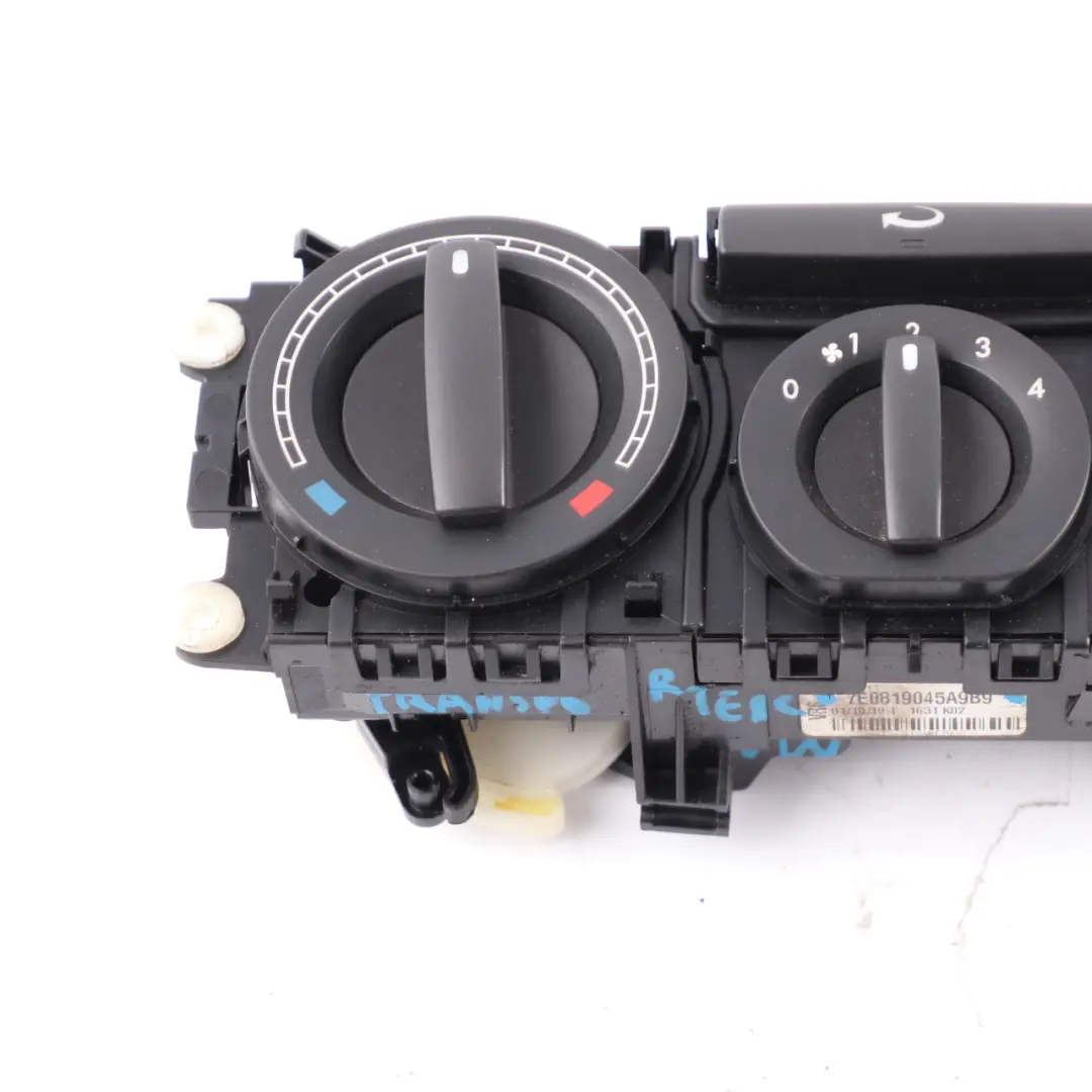 Volkswagen Transporter T5 Heater Climate Control Panel A/C Switch - SKU 7E0819045A9B9 - Part number 7E0819045A9B9