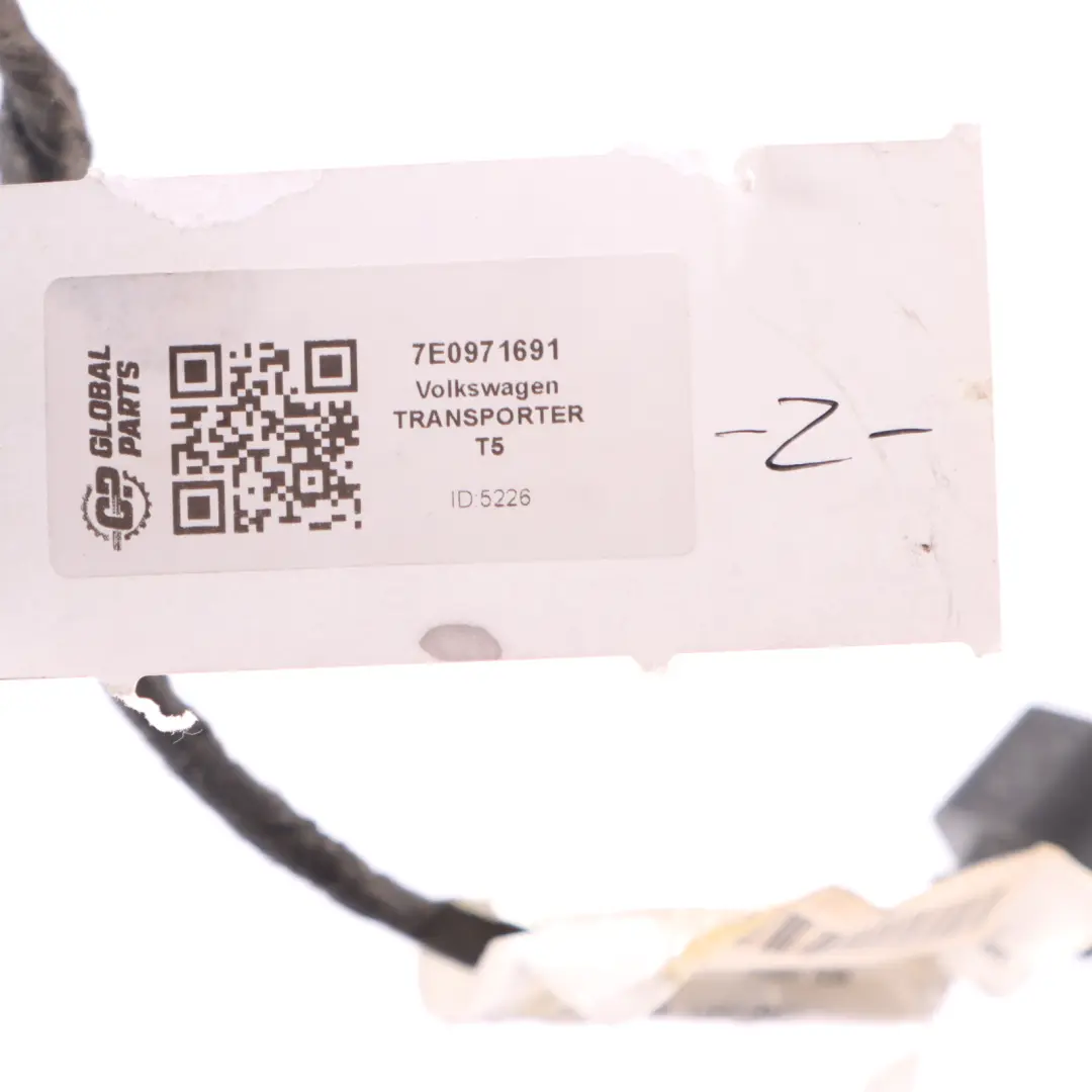 Wiring Loom Cable Sliding Door to Volkswagen Transporter T5 with Part number 7E0971691 Volkswagen Transporter T5 Wiring Loom Cable Sliding Door - SKU 7E0971691 - Part number 7E0971691