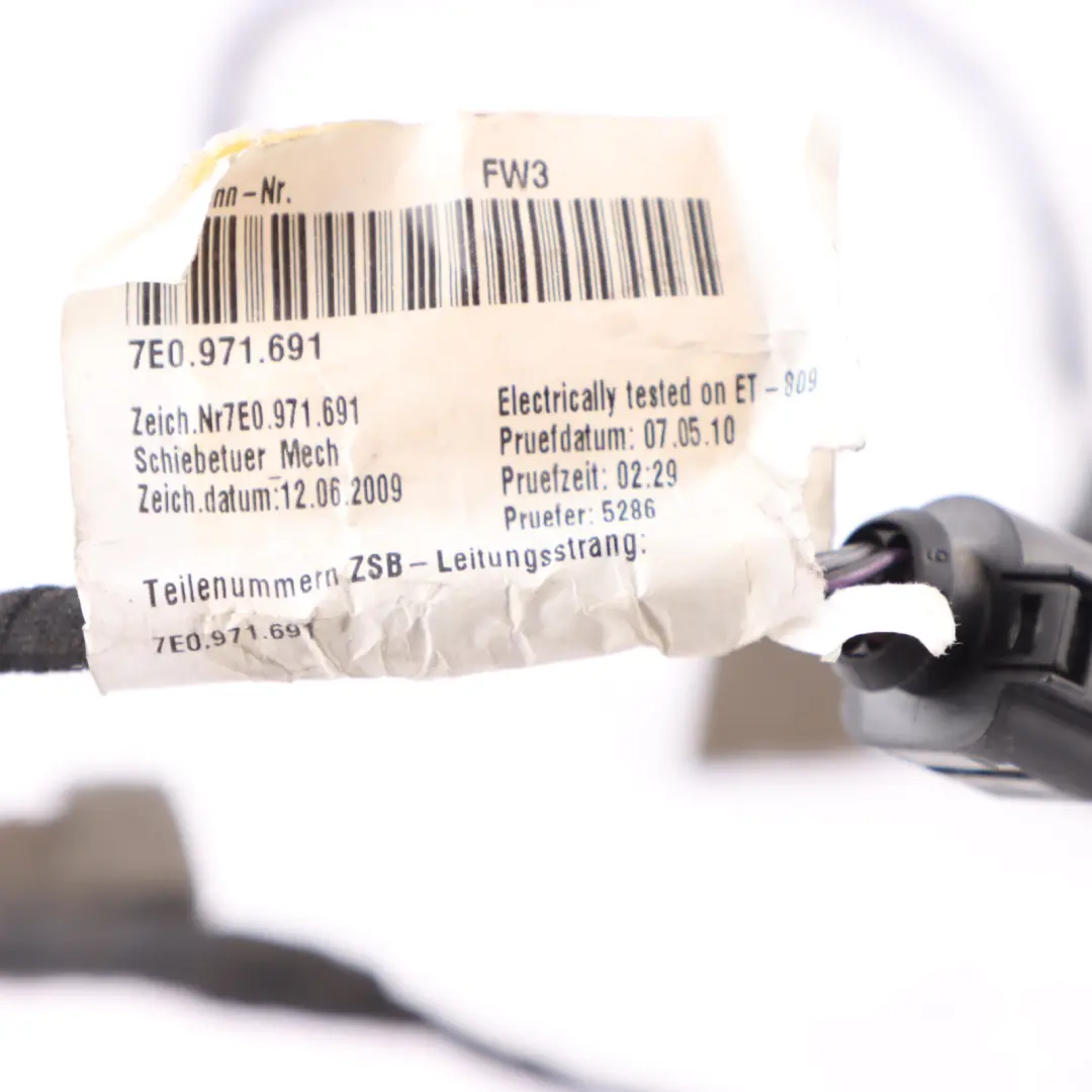 Wiring Loom Cable Sliding Door to Volkswagen Transporter T5 with Part number 7E0971691 Volkswagen Transporter T5 Wiring Loom Cable Sliding Door - SKU 7E0971691 - Part number 7E0971691