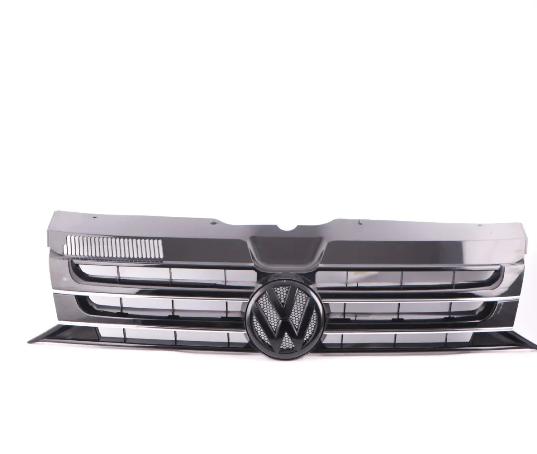 Front Grille Bumper Radiator Cover Black to Volkswagen Transporter T5 with Part number 7E5853651 Volkswagen Transporter T5 Front Grille Bumper Radiator Cover Black - SKU 7E5853651 - Part number 7E5853651