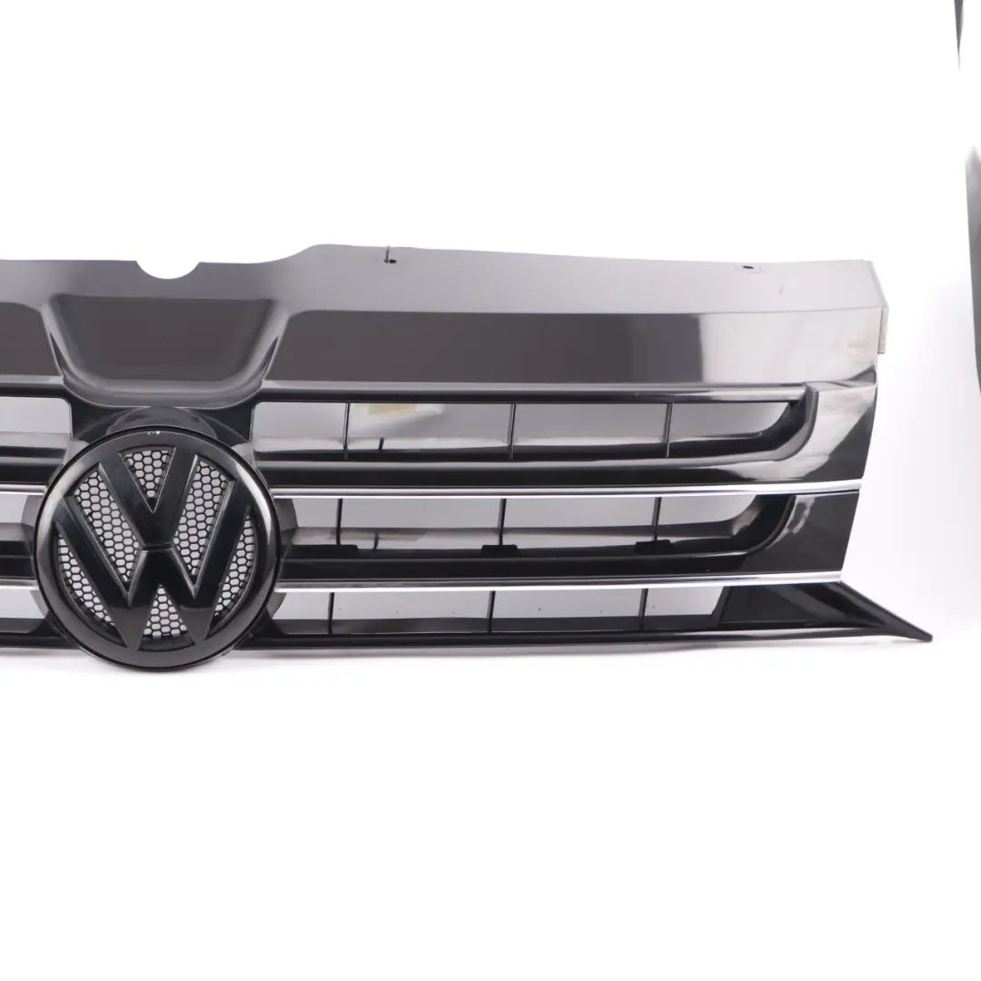 Front Grille Bumper Radiator Cover Black to Volkswagen Transporter T5 with Part number 7E5853651 Volkswagen Transporter T5 Front Grille Bumper Radiator Cover Black - SKU 7E5853651 - Part number 7E5853651