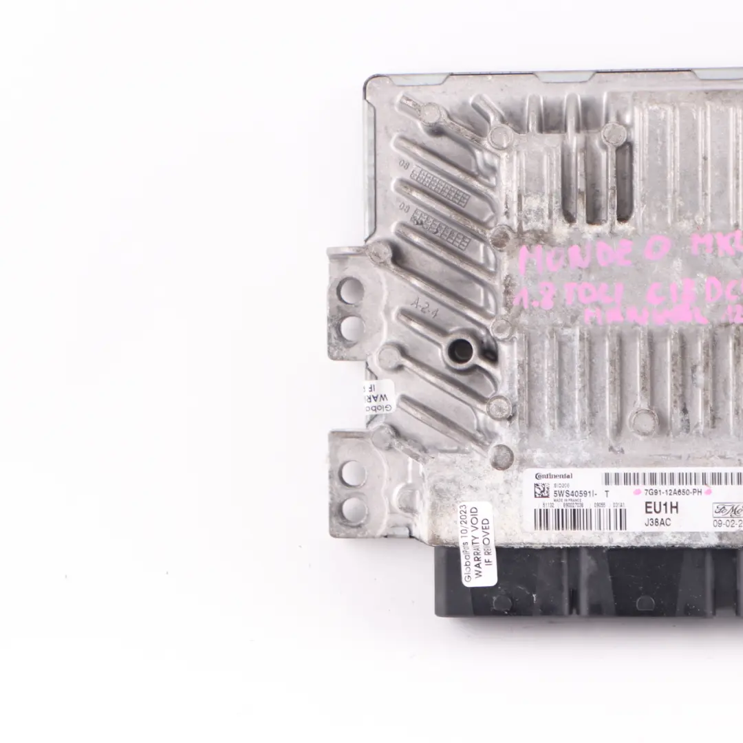 MK4 1.8 TDCI 125HP Engine Unit Module ECU 7G91-12A650-PH Manual to Ford Mondeo with Part number 7G9112A650PH Ford Mondeo MK4 1.8 TDCI 125HP Engine Unit Module ECU 7G91-12A650-PH Manual - SKU 7G9112A650PH - Part number 7G9112A650PH