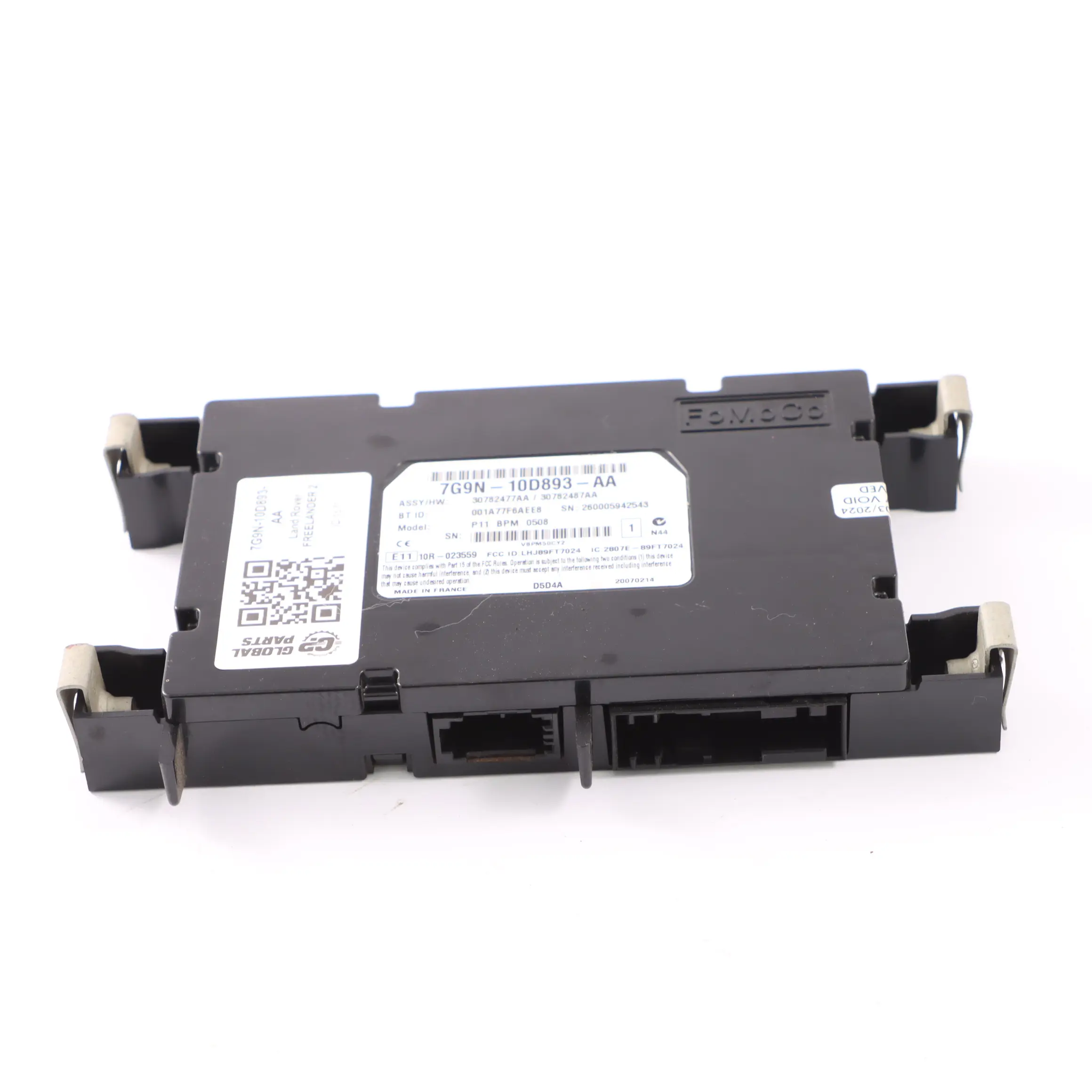 Land Rover Freelander 2 Bluetooth Module Control Unit ECU 7G9N-10D893-AA