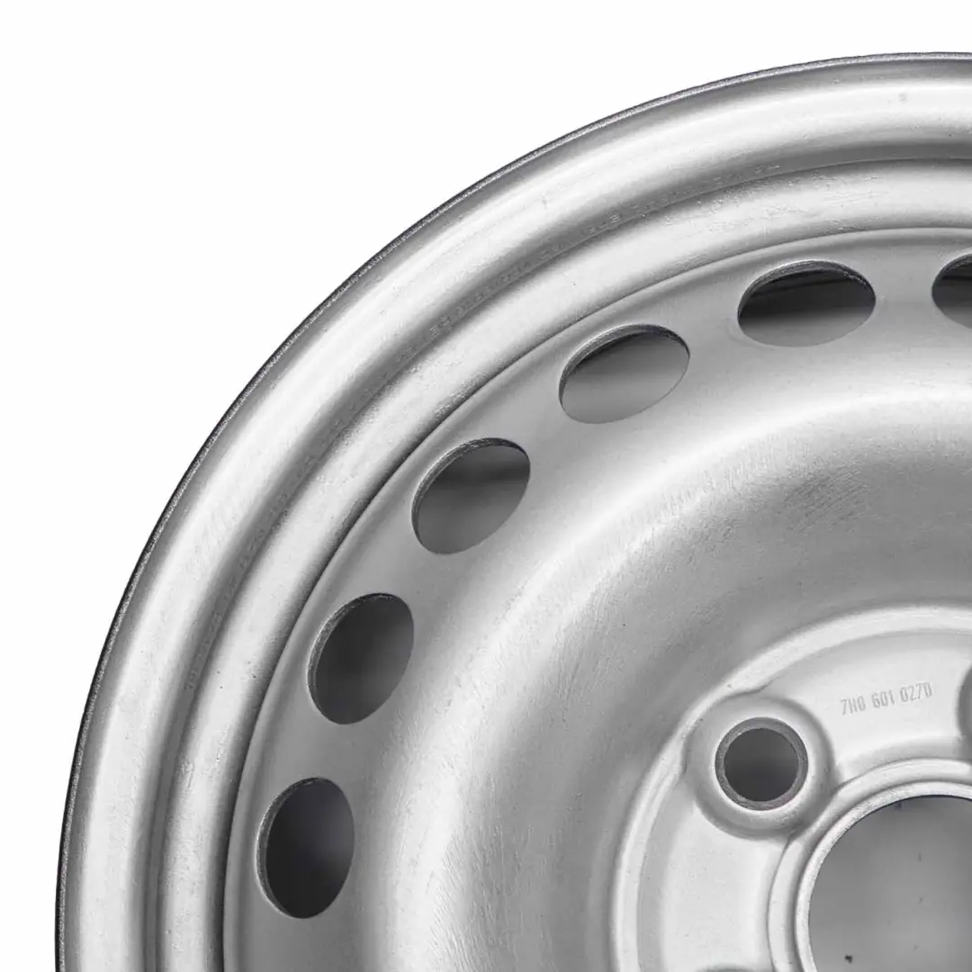 Steel Wheel Rim 16 to VW Volkswagen T5 Silver with Part number 7H06010270 VW Volkswagen T5 Silver Steel Wheel Rim 16 - SKU 7H0601027D - Part number 7H06010270