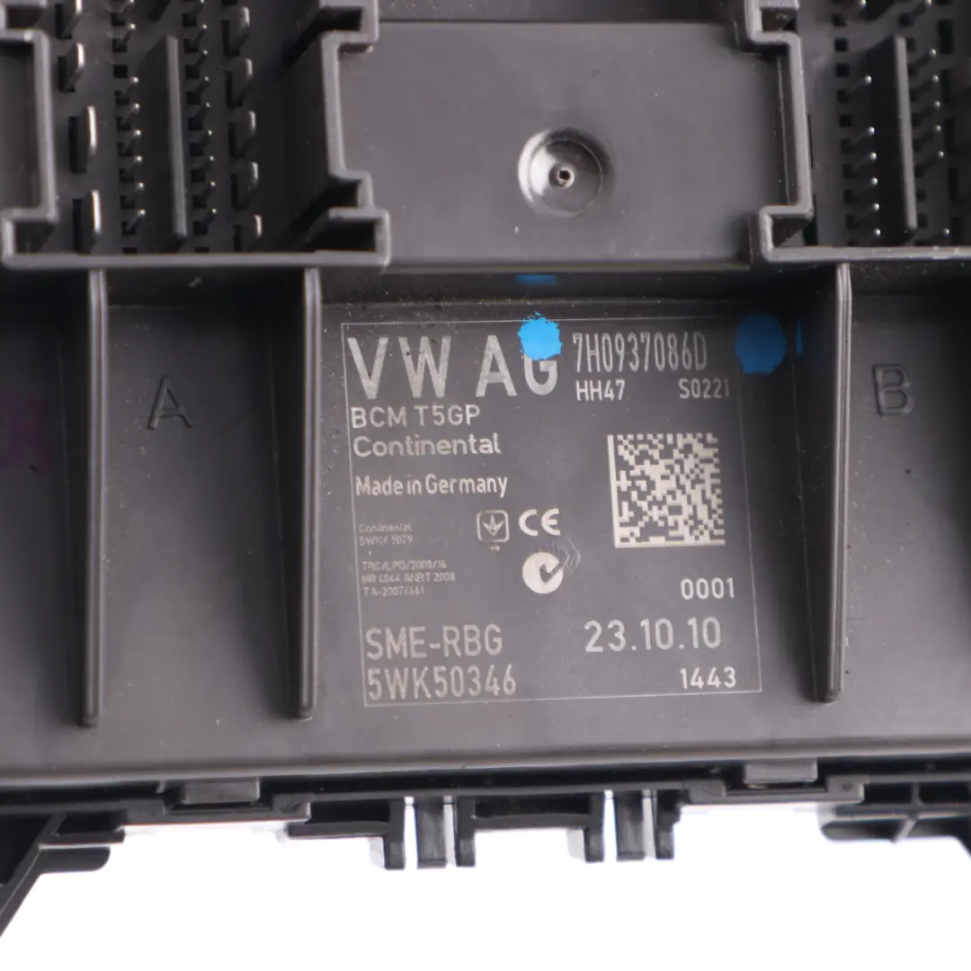 VW Volkswagen Transporter T5 Body Control Module BCM Control Unit - SKU 7H0937086D - Part number 7H0937086D