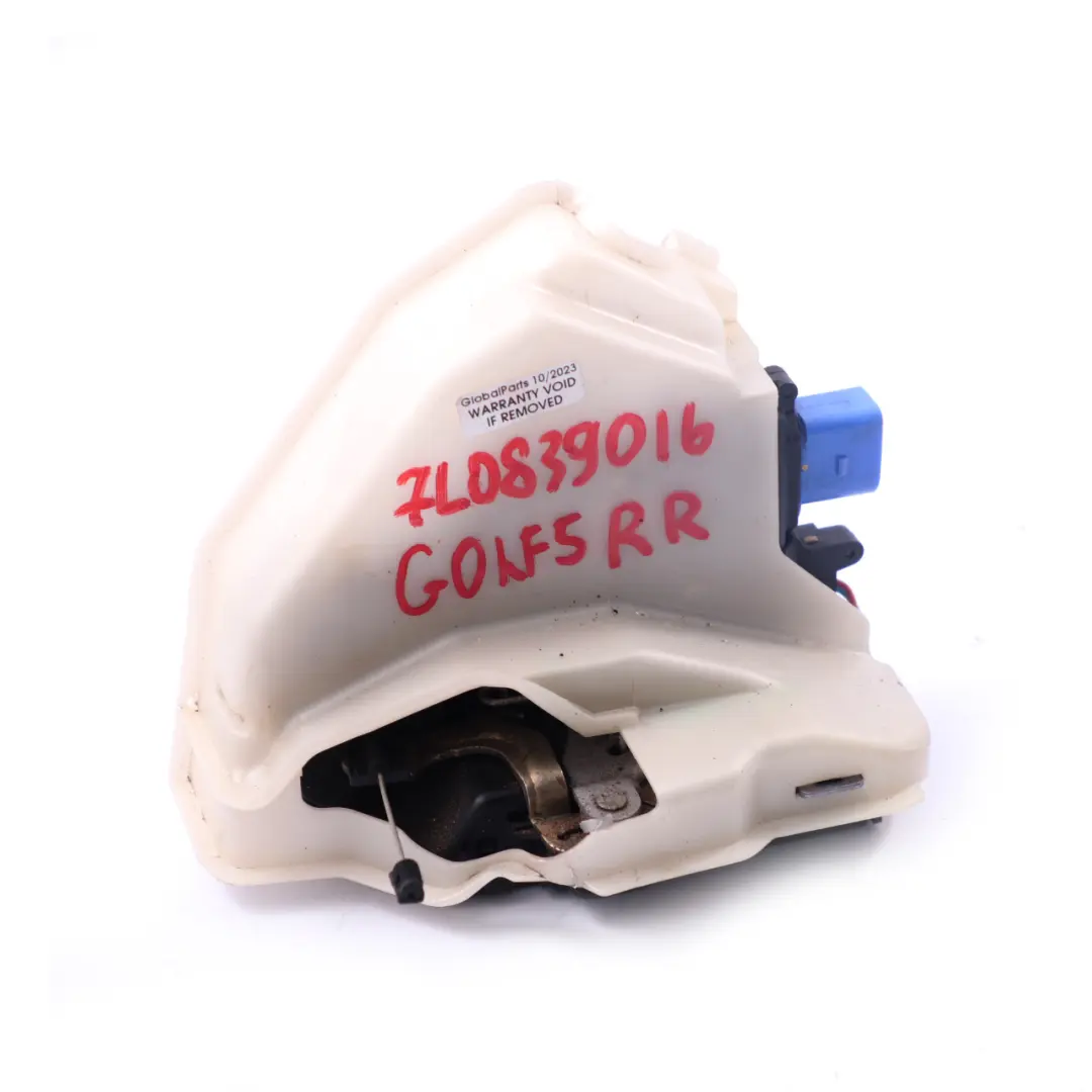 Volkswagen VW Golf V Cerradura Puerta Trasera Derecha Mecanismo - SKU 7L0839016 - Número de pieza 7L0839016