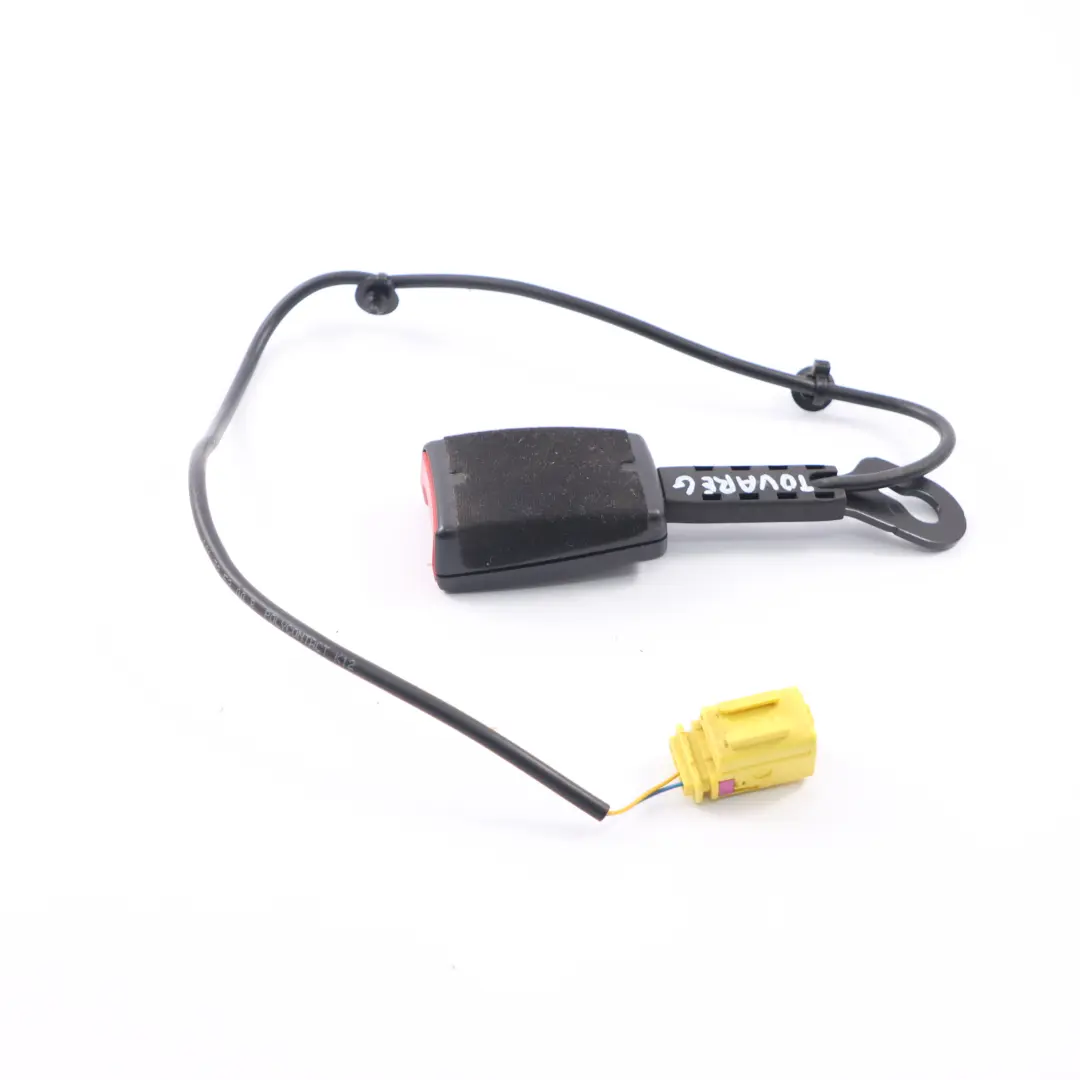 VW Volkswagen Touareg 1 Hebilla cinturón seguridad delantero derecho - SKU 7L6857778B - Número de pieza 7L6857778B