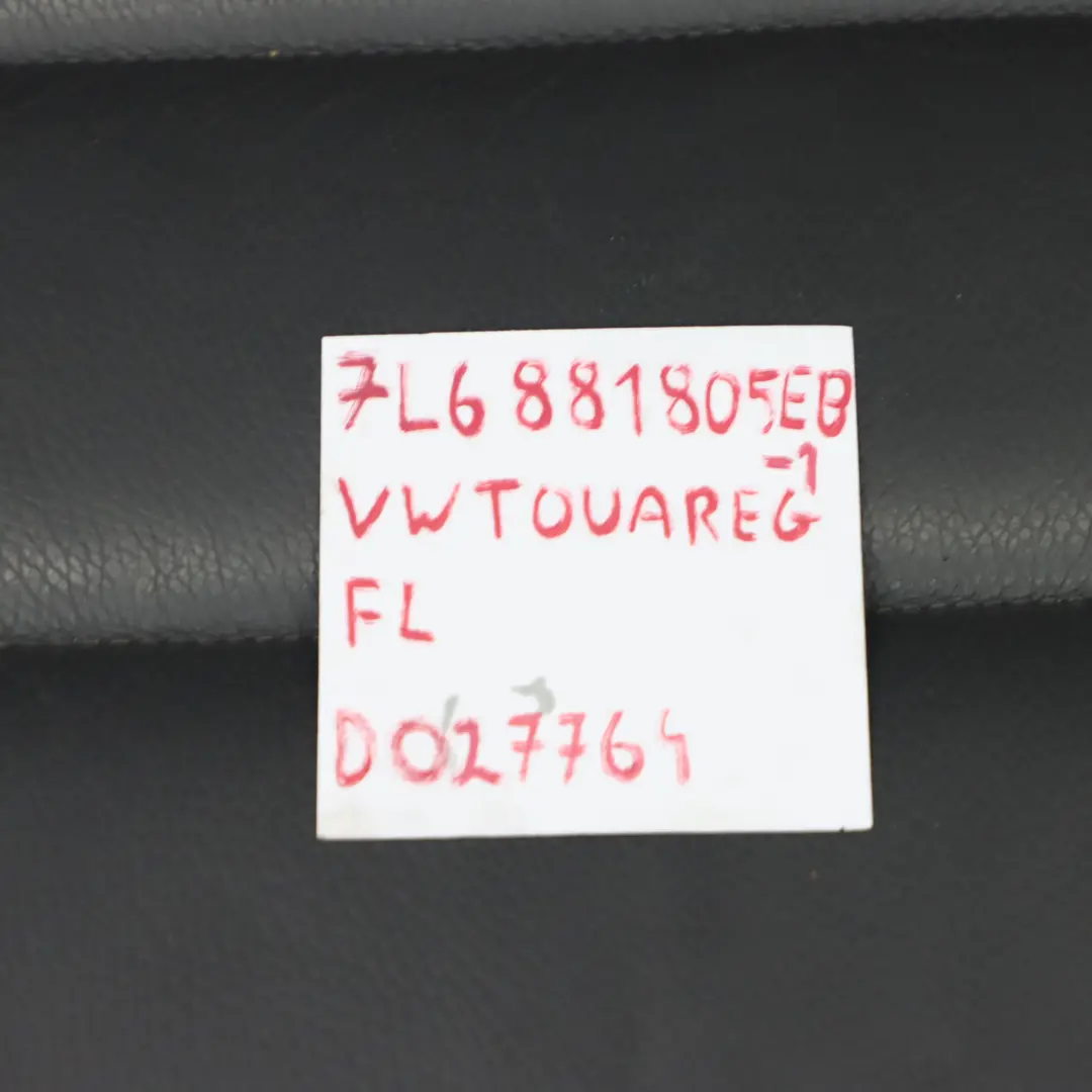VW Volkswagen Touareg 1 Vorder sitz Links Innenraum Leder Schwarz - SKU 7L6881805EB-1 - Teilenummer 7L6881805EB