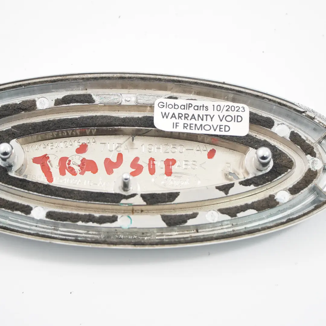 Ford Transit Custom Emblème de porte arrière Logo adhésif - SKU 7U5A19H250AA - Numéro de pièce 7U5A19H250AA