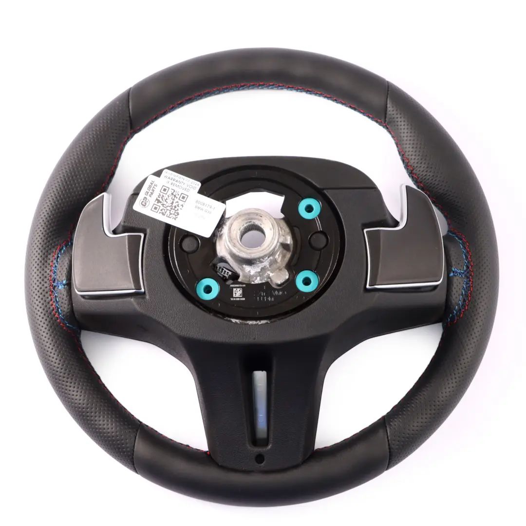 BMW G30 G31 G32 X5 G05 M Pakiet Kierownica NOWA Czarna Skóra Łopatki - SKU 8008179-1 - Numer Części  8008179