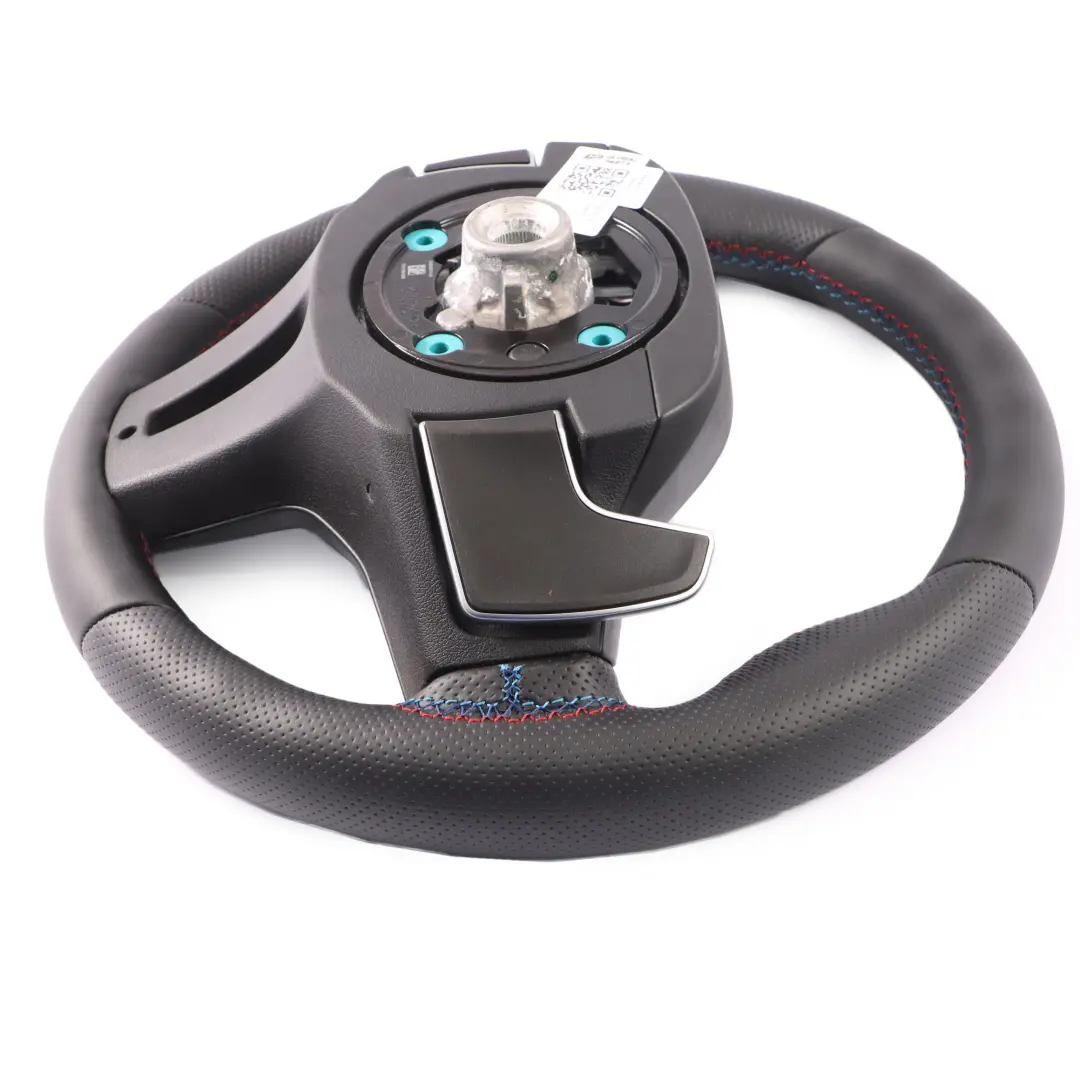 BMW G30 G31 G32 X5 G05 M Pakiet Kierownica NOWA Czarna Skóra Łopatki - SKU 8008179-1 - Numer Części  8008179
