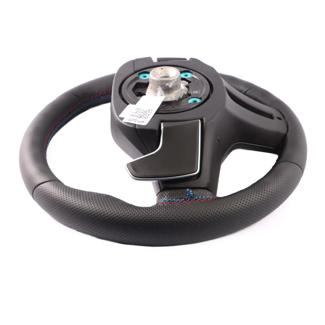 BMW G30 G31 G32 X5 G05 M Pakiet Kierownica NOWA Czarna Skóra Łopatki - SKU 8008179-1 - Numer Części  8008179