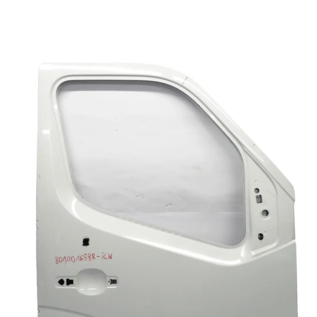 Front Door Right O/S Door Cover Shell Ice White - 389 to Renault Master III with Part number 801001658R Renault Master III Front Door Right O/S Door Cover Shell Ice White - 389 - SKU 801001658R-ICW - Part number 801001658R