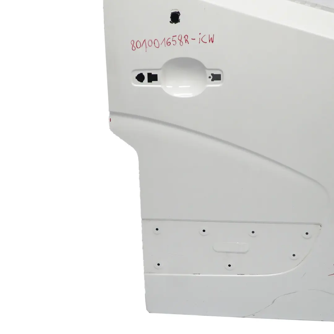 Renault Master III Front Door Right O/S Door Cover Shell Ice White - 389 - SKU 801001658R-ICW - Part number 801001658R