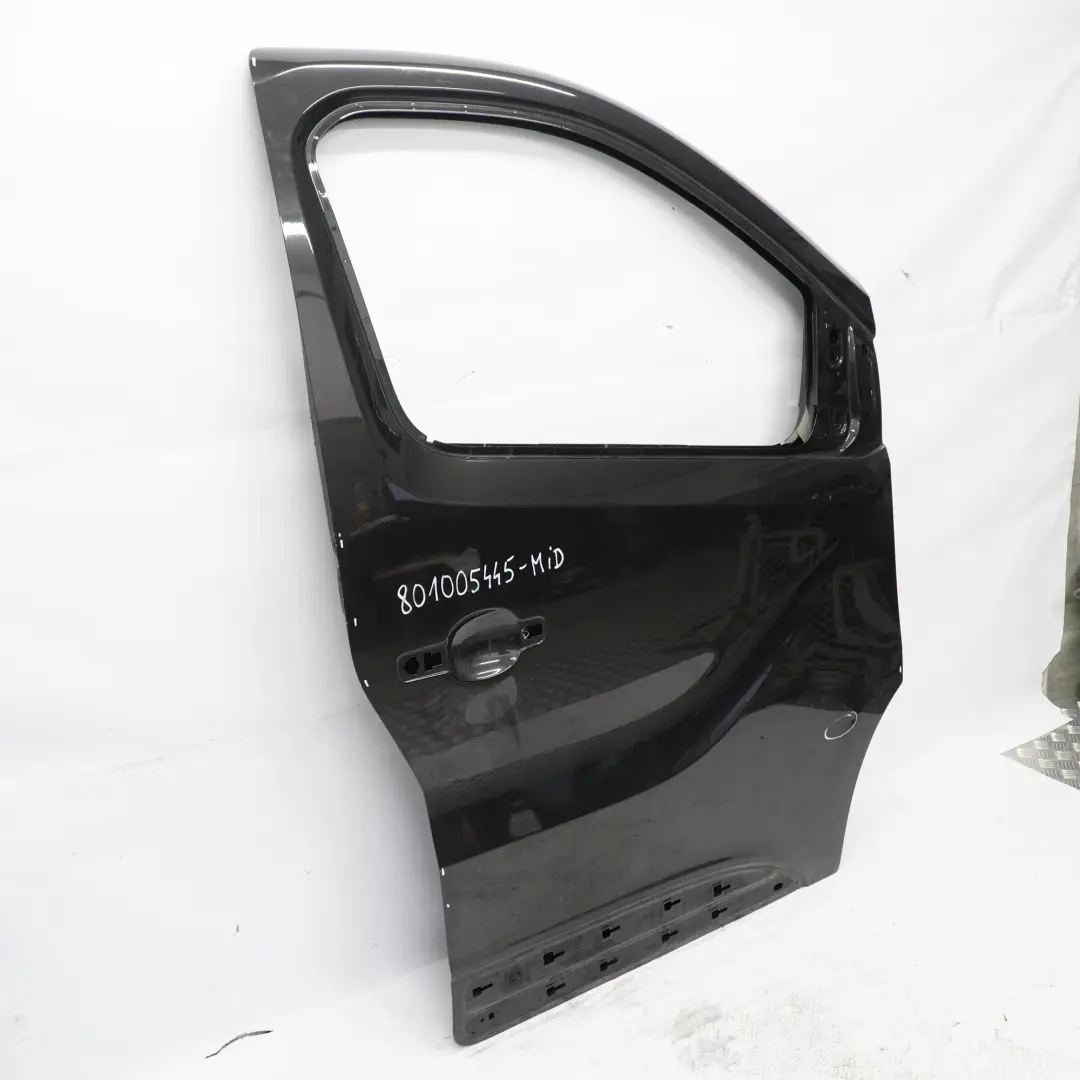 Renault Trafic Mk3 Front Door Right O/S Door Cover Shell Midnight Black - D68 - SKU 801005445R-MIB - Part number 801005445R