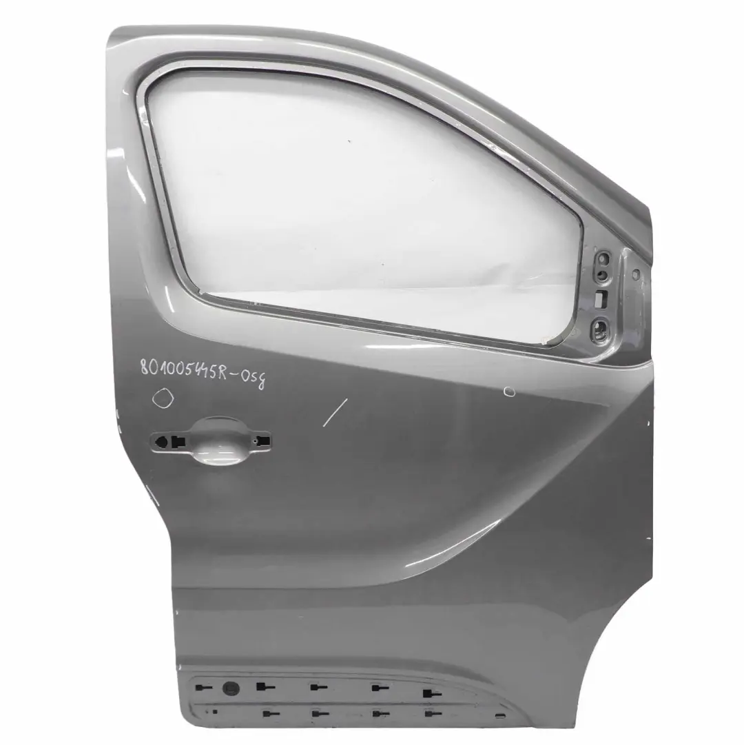 Mk3 Front Door Right O/S Door Cover Shell Oyster Grey - KNG to Renault Trafic with Part number 801005445 Renault Trafic Mk3 Front Door Right O/S Door Cover Shell Oyster Grey - KNG - SKU 801005445R-OSG - Part number 801005445