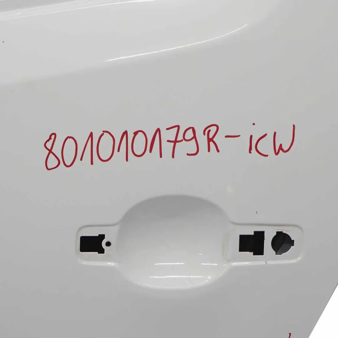 Renault Trafic Mk3 Front Door Left N/S Door Cover Shell Ice White - 389 - SKU 801010179R-ICW - Part number 801010179R