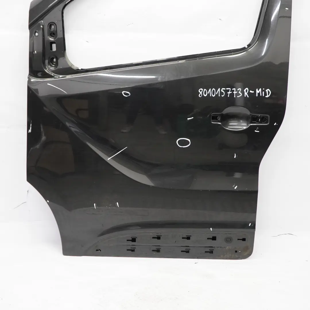 Front Door Left N/S Door Cover Shell Midnight Black - D68 to Renault Trafic III with Part number 801015773R Renault Trafic III Front Door Left N/S Door Cover Shell Midnight Black - D68 - SKU 801015773R-MID - Part number 801015773R