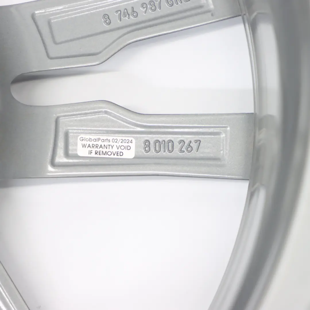 BMW X3 G01 Silver Alloy Wheel Rim M Double Spoke 698 19" 7,5J ET:32 - SKU 8010267-2 - Part number 8010267