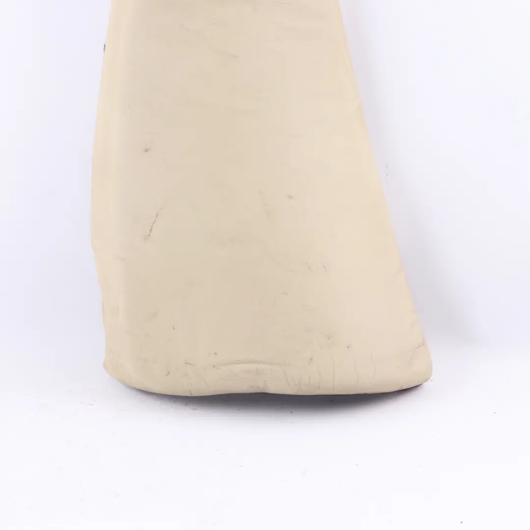 Left Seat N/S Lateral Side Panel Cover Leather Walknappa Ecru to BMW X5 E53 Rear with Part number 8024091 BMW X5 E53 Rear Left Seat N/S Lateral Side Panel Cover Leather Walknappa Ecru - SKU 8024091 - Part number 8024091