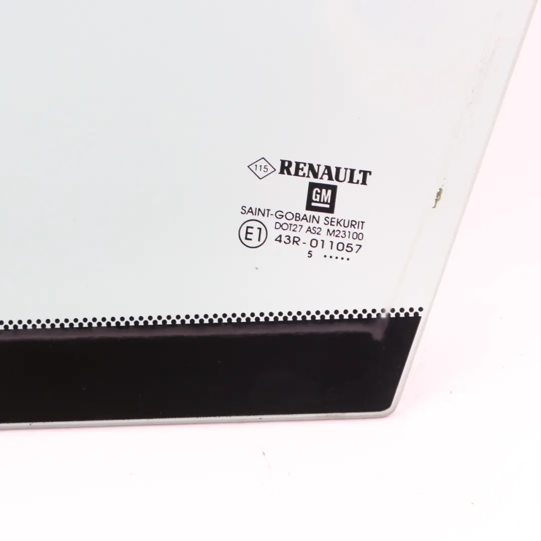 Window Renault Trafic MK III Front Door Left FIxed Glass Window AS2 to with Part number 802633742R Window Renault Trafic MK III Front Door Left FIxed Glass Window AS2 - SKU 802633742R - Part number 802633742R