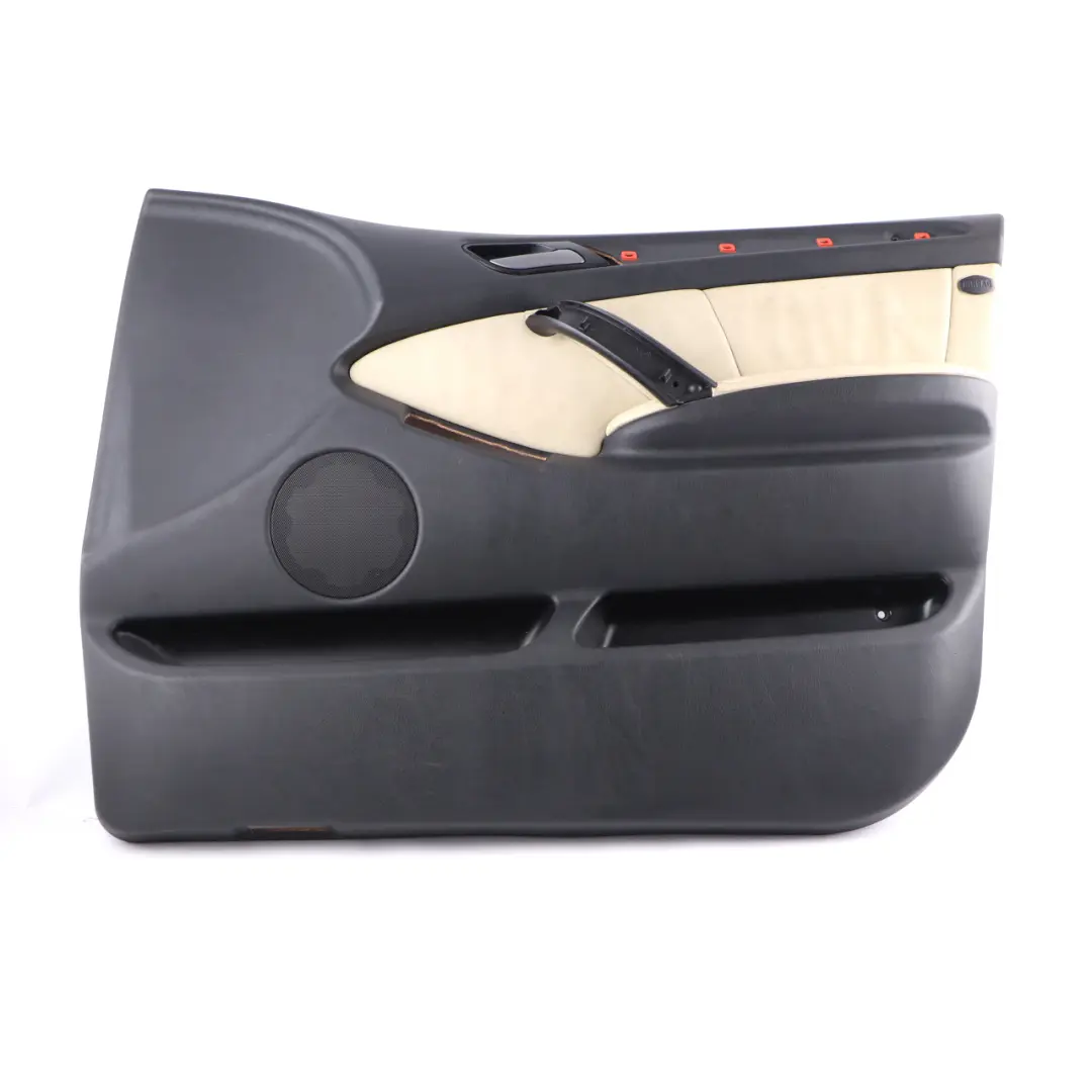 Door Card Front Right O/S Interior Trim Panel Leather Walknappa Ecru to BMW X5 E53 with Part number 8028152 BMW X5 E53 Door Card Front Right O/S Interior Trim Panel Leather Walknappa Ecru - SKU 8028152 - Part number 8028152