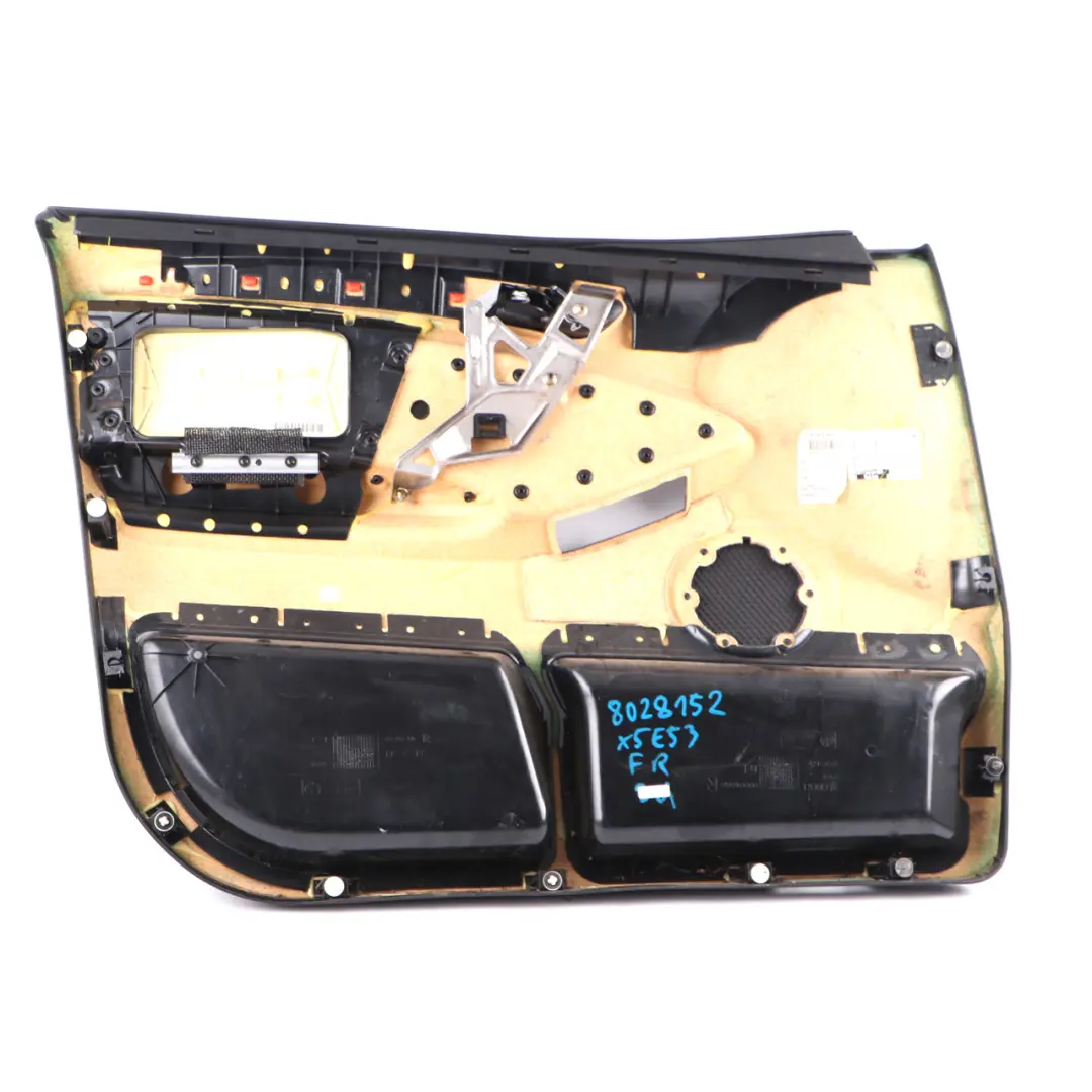 Door Card Front Right O/S Interior Trim Panel Leather Walknappa Ecru to BMW X5 E53 with Part number 8028152 BMW X5 E53 Door Card Front Right O/S Interior Trim Panel Leather Walknappa Ecru - SKU 8028152 - Part number 8028152