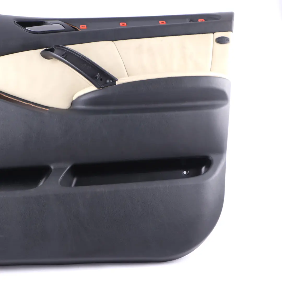 Door Card Front Right O/S Interior Trim Panel Leather Walknappa Ecru to BMW X5 E53 with Part number 8028152 BMW X5 E53 Door Card Front Right O/S Interior Trim Panel Leather Walknappa Ecru - SKU 8028152 - Part number 8028152