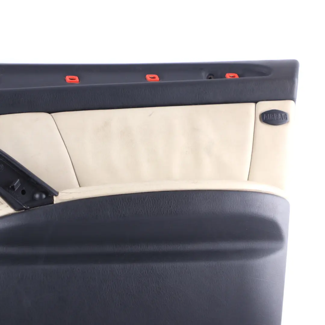 Door Card Front Right O/S Interior Trim Panel Leather Walknappa Ecru to BMW X5 E53 with Part number 8028152 BMW X5 E53 Door Card Front Right O/S Interior Trim Panel Leather Walknappa Ecru - SKU 8028152 - Part number 8028152