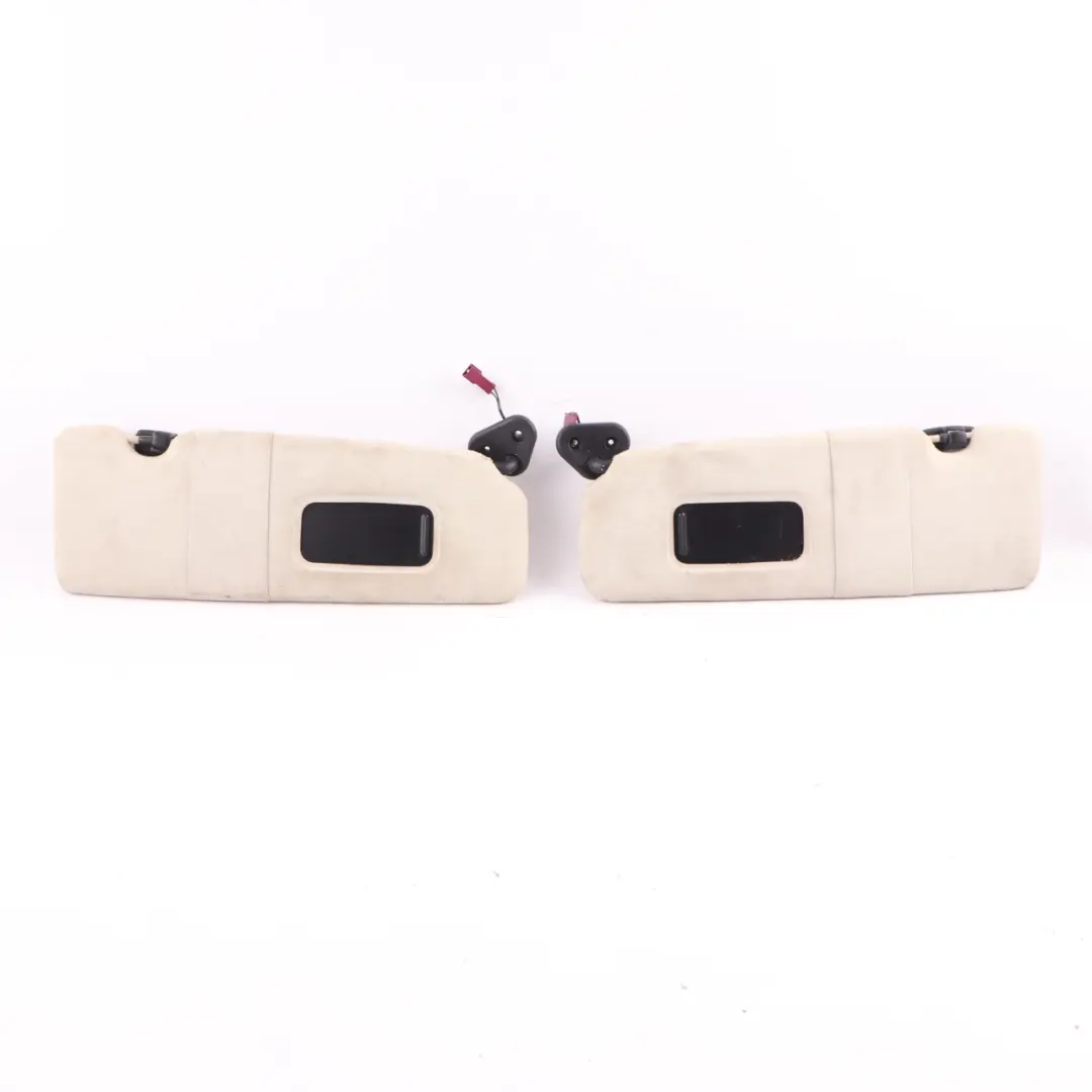 Sun Visor Mirror Panel Sunvisor Left Right N/O/S Set Platin Alcantara to BMW E63 with Part number 8029791 BMW E63 Sun Visor Mirror Panel Sunvisor Left Right N/O/S Set Platin Alcantara - SKU 8029791/8029790 - Part number 8029791