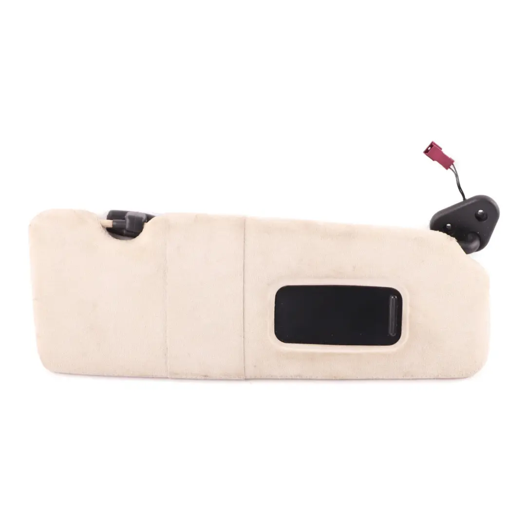 Sun Visor Mirror Panel Sunvisor Left Right N/O/S Set Platin Alcantara to BMW E63 with Part number 8029791 BMW E63 Sun Visor Mirror Panel Sunvisor Left Right N/O/S Set Platin Alcantara - SKU 8029791/8029790 - Part number 8029791