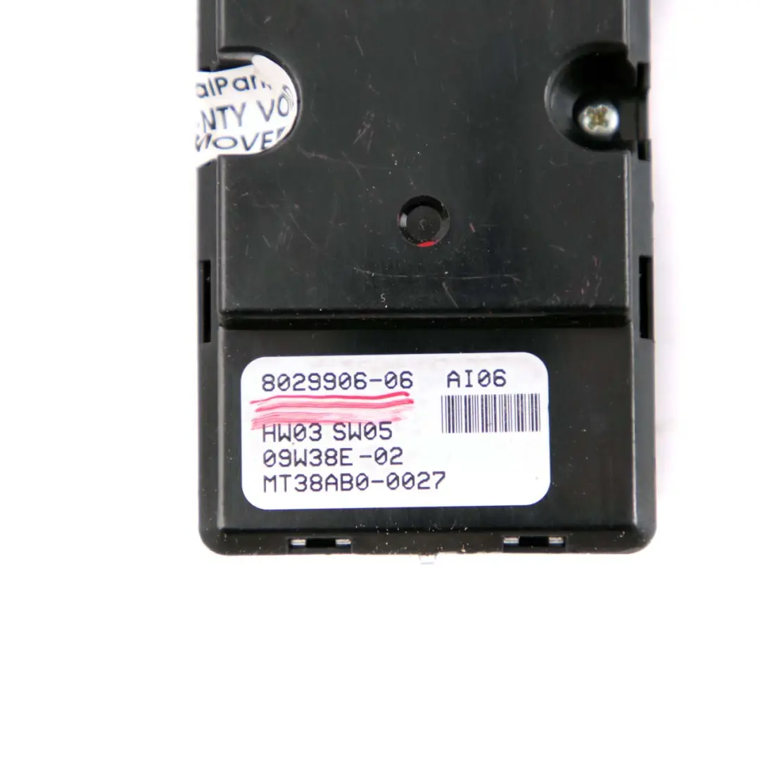 Interruptor elevalunas lateral conductor Fold Auto Dip para BMW 6 E63 LCI con número de pieza 8029906 BMW 6 E63 LCI Interruptor elevalunas lateral conductor Fold Auto Dip - SKU 8029906 - Número de pieza 8029906