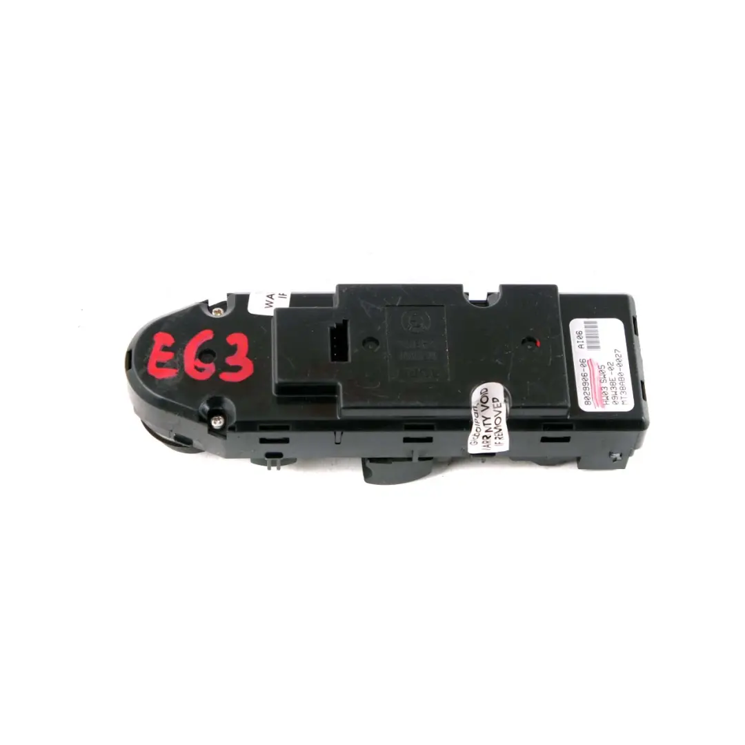 Interruptor elevalunas lateral conductor Fold Auto Dip para BMW 6 E63 LCI con número de pieza 8029906 BMW 6 E63 LCI Interruptor elevalunas lateral conductor Fold Auto Dip - SKU 8029906 - Número de pieza 8029906