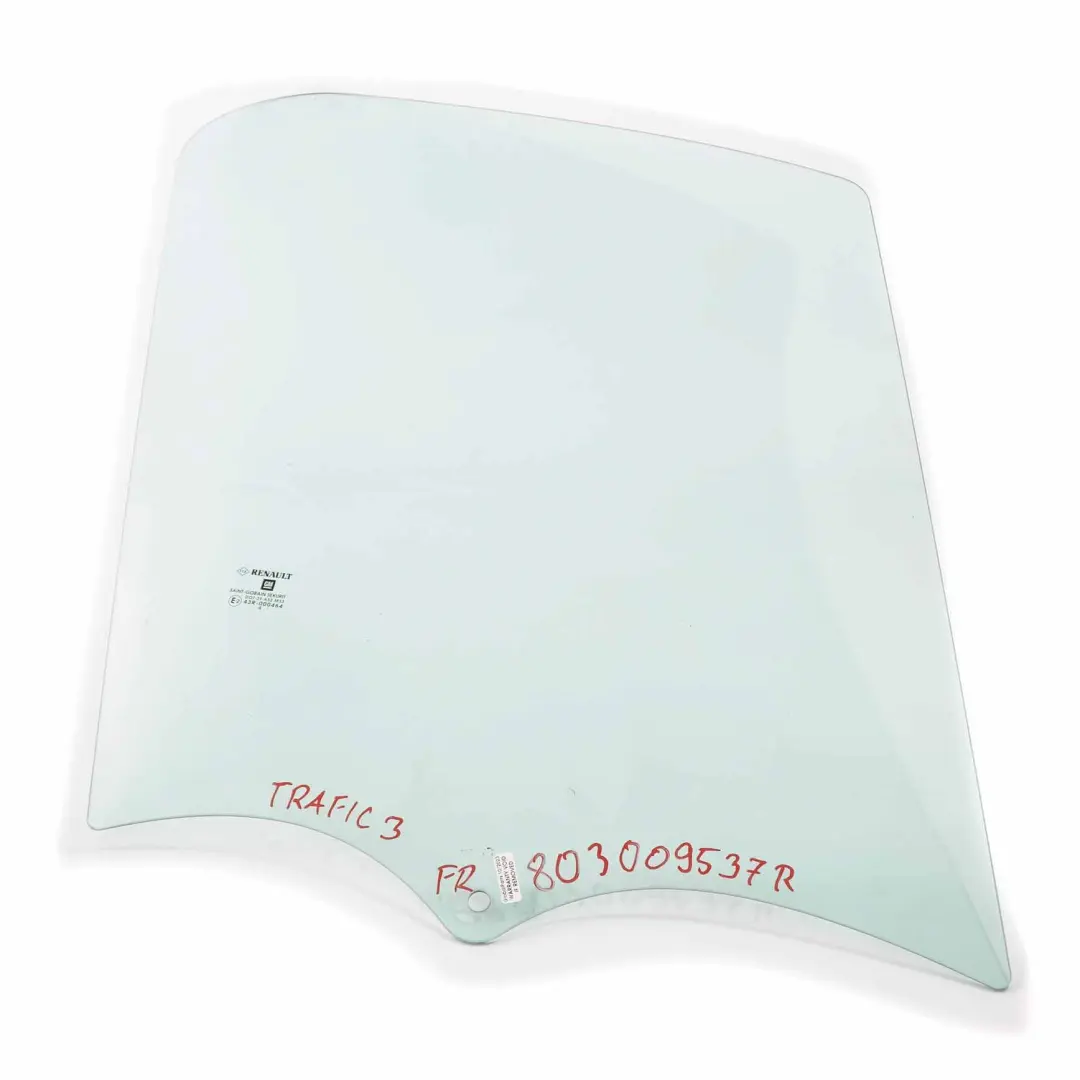 Window Glass Front Door Right O/S AS2 to Renault Trafic 3 Vivaro B with Part number 803009537R Renault Trafic 3 Vivaro B Window Glass Front Door Right O/S AS2 - SKU 803009537R - Part number 803009537R