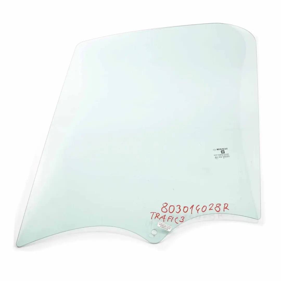 Vitrage Porte Avant Gauche AS2 pour Renault Trafic 3 Opel Vivaro B à propos du numéro de pièce 803014028R Renault Trafic 3 Opel Vivaro B Vitrage Porte Avant Gauche AS2 - SKU 803014028R - Numéro de pièce 803014028R