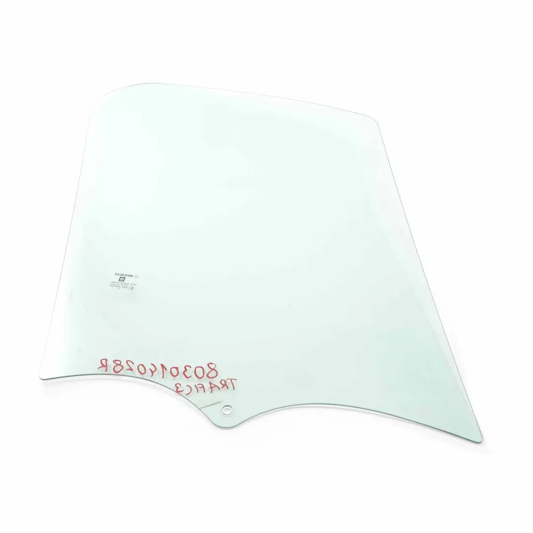 Cristal Puerta Delantera Izquierda AS2 para Renault Trafic 3 Opel Vivaro B con número de pieza 803014028R Renault Trafic 3 Opel Vivaro B Cristal Puerta Delantera Izquierda AS2 - SKU 803014028R - Número de pieza 803014028R