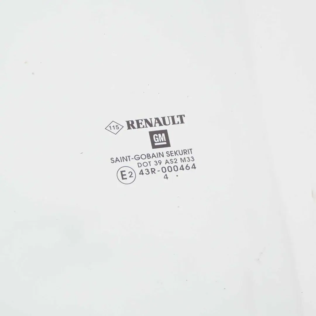 Cristal Puerta Delantera Izquierda AS2 para Renault Trafic 3 Opel Vivaro B con número de pieza 803014028R Renault Trafic 3 Opel Vivaro B Cristal Puerta Delantera Izquierda AS2 - SKU 803014028R - Número de pieza 803014028R