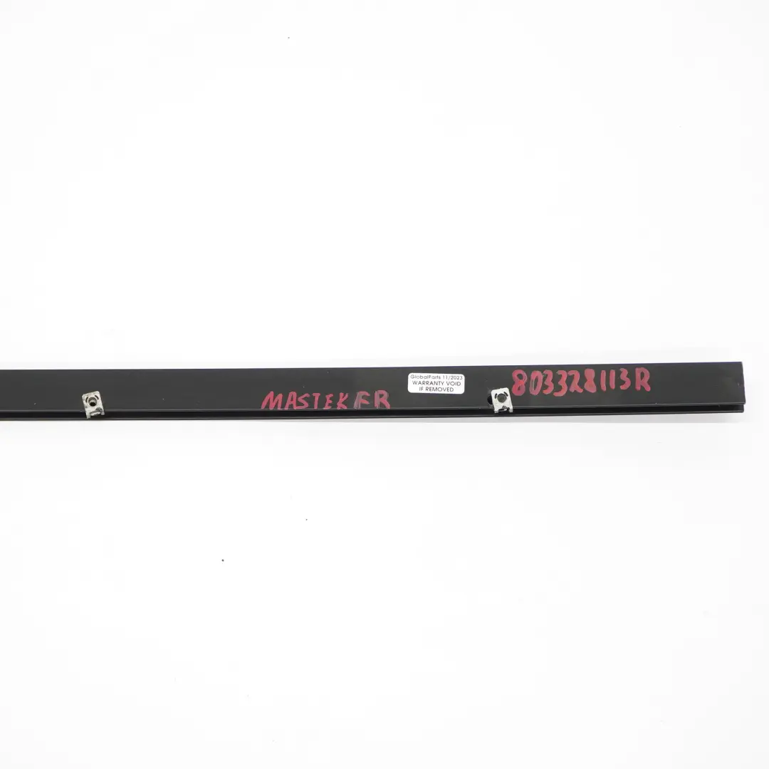 Guida finestrino porta anteriore destra Striscia per Renault Master III con numero di parte 803328113R Renault Master III Guida finestrino porta anteriore destra Striscia - SKU 803328113R - Numero di parte 803328113R