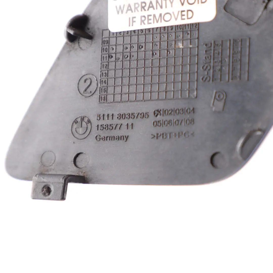 BMW E92 E93 M Sport Crochet d'attelage pare-chocs avant avec Noir 475 8041202 - SKU 8035799-LMB - Numéro de pièce 8035799