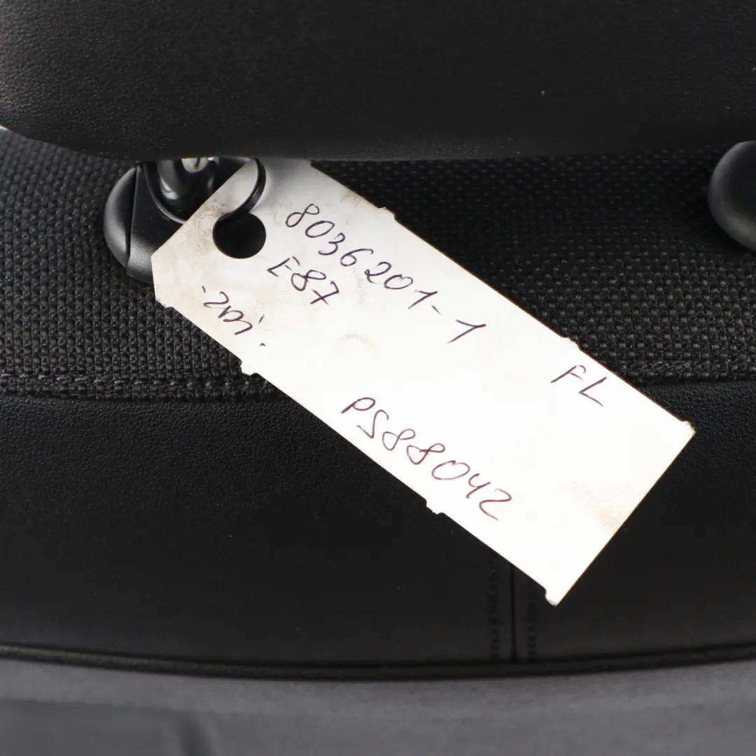 BMW E87 M Sport Delantero Izquierdo Asiento Tela / Imitación Cuero - SKU 8036201-1 - Número de pieza 8036201