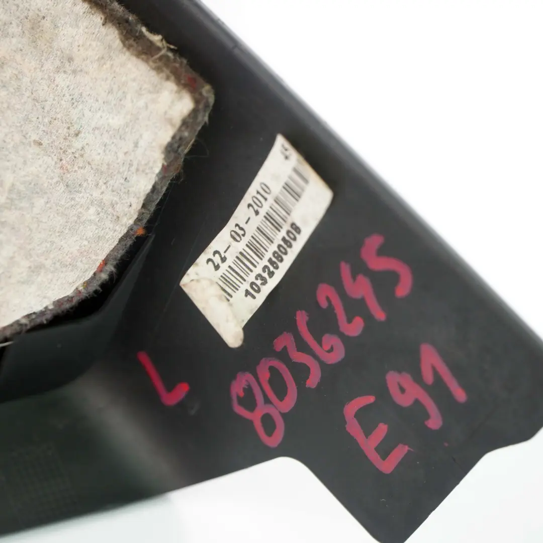 Colonna C Pannello Copertura Montante Sinistro Nero 7117475 per BMW E91 Touring con numero di parte 8036245 BMW E91 Touring Colonna C Pannello Copertura Montante Sinistro Nero 7117475 - SKU 8036245 - Numero di parte 8036245