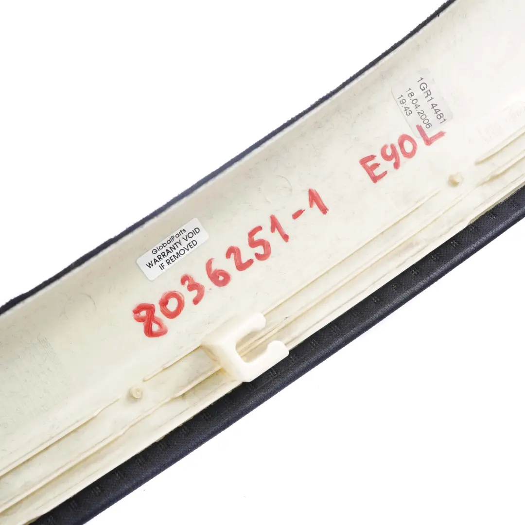 BMW E90 E91 LCI Blende A-Säule Abdeckung Links Anthrazit 8036251 - SKU 8036251-1 - Teilenummer 7058331