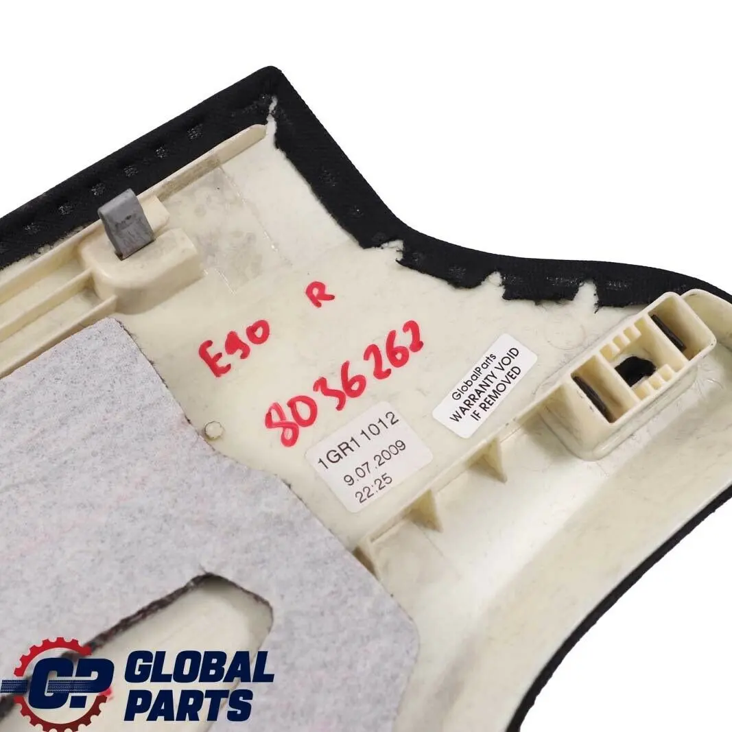 Column C Right O/S Anthracite Black 7058342 to BMW 3 Series E90 E90N LCI Cover with Part number 8036262 BMW 3 Series E90 E90N LCI Cover Column C Right O/S Anthracite Black 7058342 - SKU 8036262 - Part number 8036262