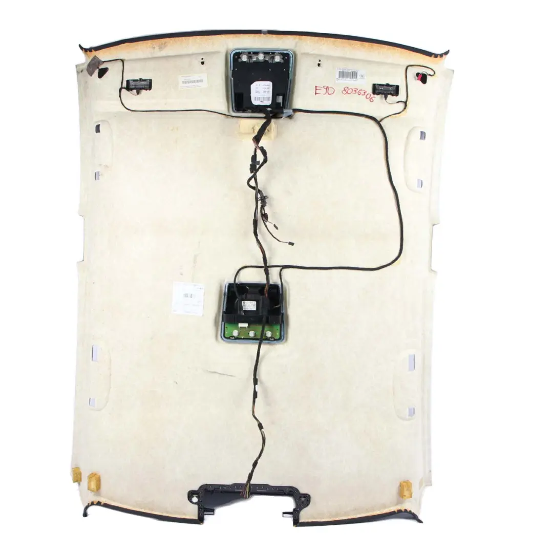 Headlining Roof Lining Roofliner to BMW 3 Series E90 Black M Sport with Part number 51448036305 BMW 3 Series E90 Black M Sport Headlining Roof Lining Roofliner - SKU 8036305-1 - Part number 51448036305