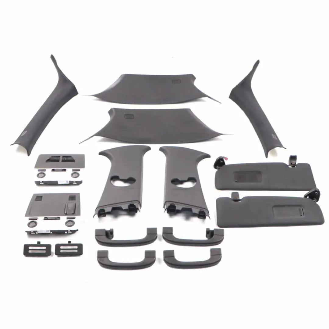 Pillar Lining Cover Panel Black Anthrazit M Sport Roof Lamp Grab Set to BMW E87 with Part number 8036325 BMW E87 Pillar Lining Cover Panel Black Anthrazit M Sport Roof Lamp Grab Set - SKU 8036325-2 - Part number 8036325