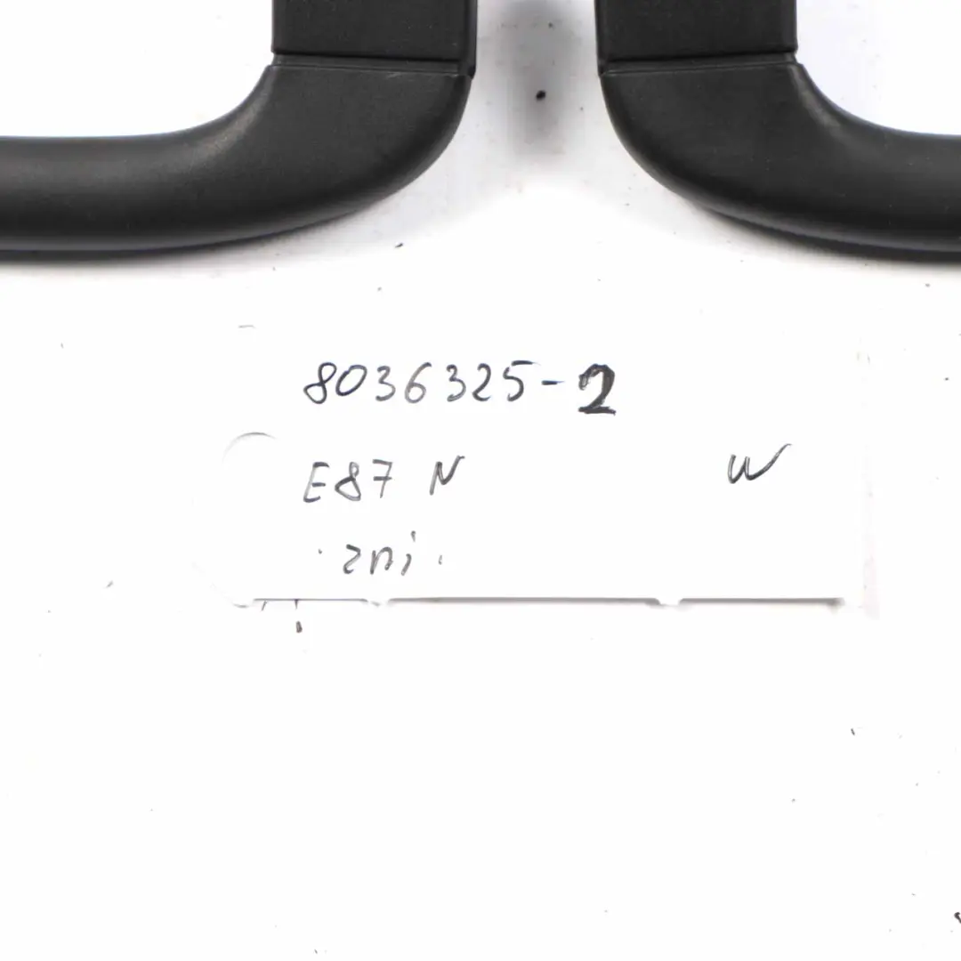 BMW E87 Pillar Lining Cover Panel Black Anthrazit M Sport Roof Lamp Grab Set - SKU 8036325-2 - Part number 8036325