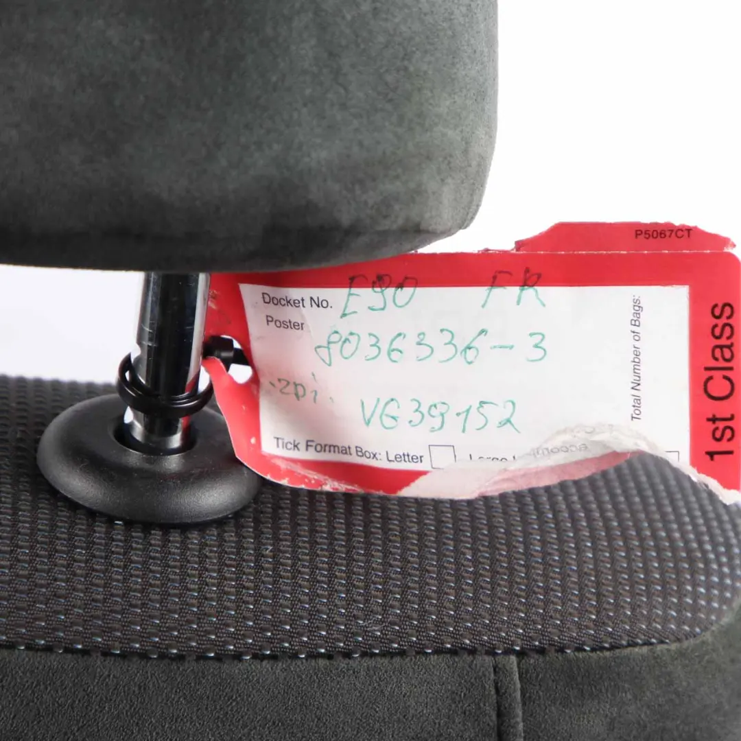 BMW E90 E91 LCI Siège Intérieur M Sport En Tissu Avant Droit Alcantara - SKU 8036336-3 - Numéro de pièce 8036336